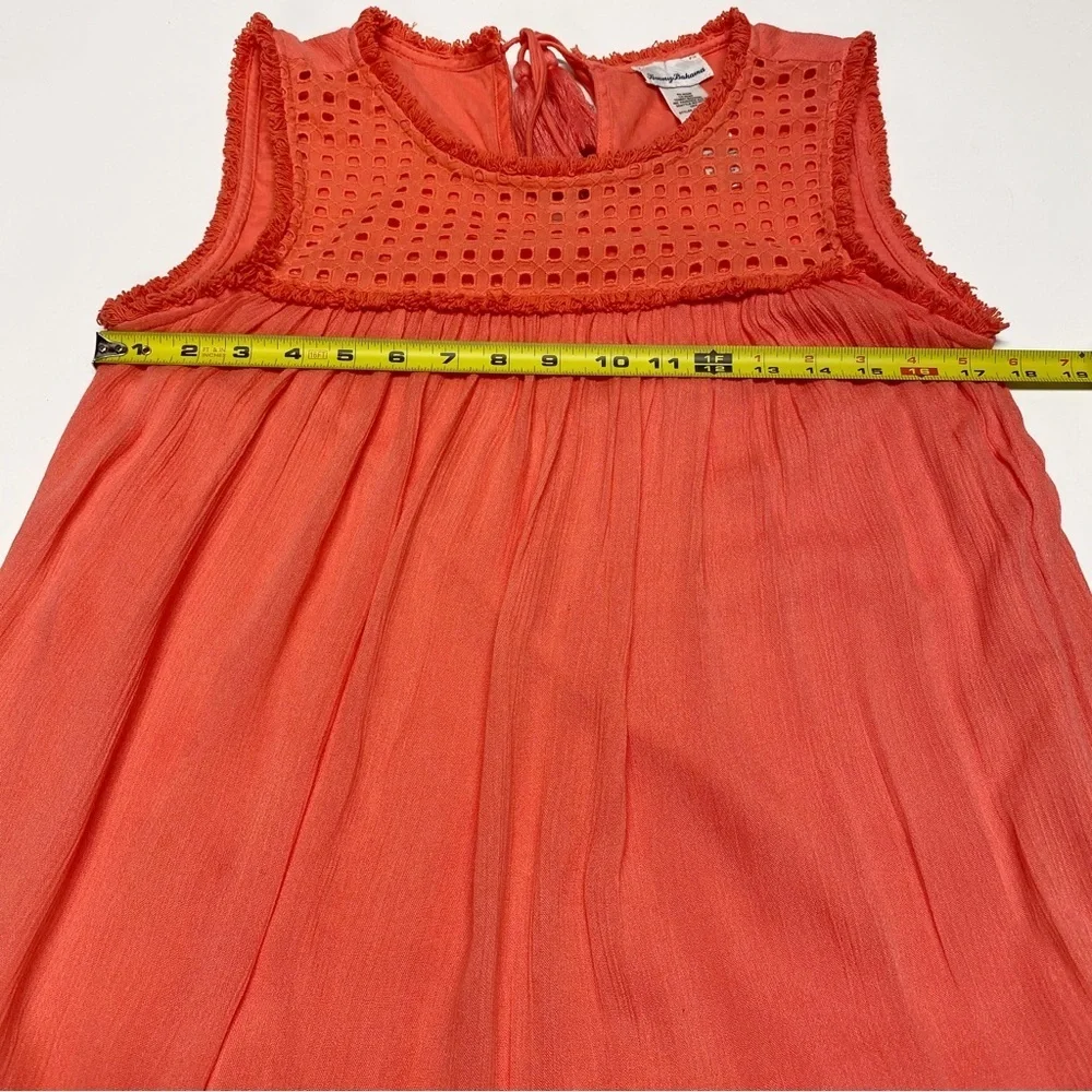 Tommy Bahama | Eyelet And Fringe Detail Dress - Vacation - Beachy - Boho - Picture 12 of 13